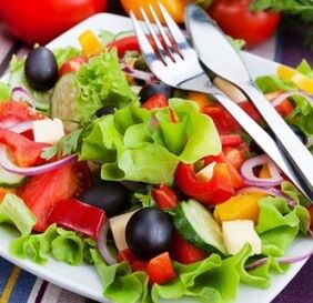 vegetable salad for shoulder osteoarthritis
