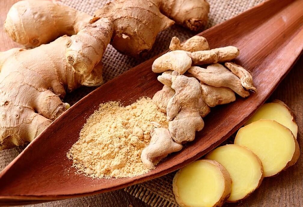 ginger root for the treatment of cervical osteochondrosis