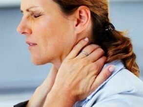 neck pain in a woman